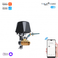 Умный беспроводной WiFi привод перекрытия воды / газа Tuya кран переключатель с Алисой от Яндекса водяной клапан с таймером с голосовым управлением
