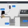 Умный беспроводной WiFi привод перекрытия воды / газа Terem Techno кран переключатель с Алисой от Яндекса Tuya / Smart Life / Digma водяной клапан с таймером с голосовым управлением
