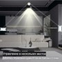 Два умных одиночных WiFi выключателя Terem Techno в одной рамке сенсорные серые Tuya / Smart Life / Digma для Алисы работает как с нулевым проводом так и без него