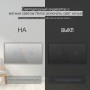 Два умных одиночных WiFi выключателя Terem Techno в одной рамке сенсорные серые Tuya / Smart Life / Digma для Алисы работает как с нулевым проводом так и без него