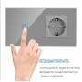 Розетка и умный выключатель Terem Techno одиночный с Алисой стеклянный серый с таймером с голосовым управлением Tuya / Smart Life / Digma умным домом