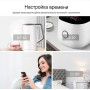 Розетка и умный выключатель Terem Techno одиночный с Алисой стеклянный серый с таймером с голосовым управлением Tuya / Smart Life / Digma умным домом