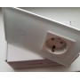 Розетка и умный выключатель одиночный WiFi Tuya для Алисы от Яндекса стеклянный белый с таймером с голосовым управлением умным домом