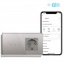 Умный выключатель тройной и умная WiFi розетка Tuya с Алисой от Яндекса с таймером стеклянная серая с голосовым управлением умным домом