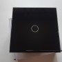 Умный WiFi выключатель Tuya для Алисы от Яндекса с НУЛЕМ и БЕЗ НУЛЯ одиночный сенсорный с металлической рамкой черный стеклянный