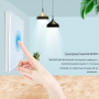 Умный WiFi выключатель Tuya для Алисы от Яндекса с НУЛЕМ и БЕЗ НУЛЯ одиночный сенсорный с металлической рамкой серый стеклянный