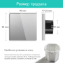 Умный WiFi выключатель Tuya для Алисы от Яндекса с НУЛЕМ и БЕЗ НУЛЯ одиночный сенсорный с металлической рамкой серый стеклянный