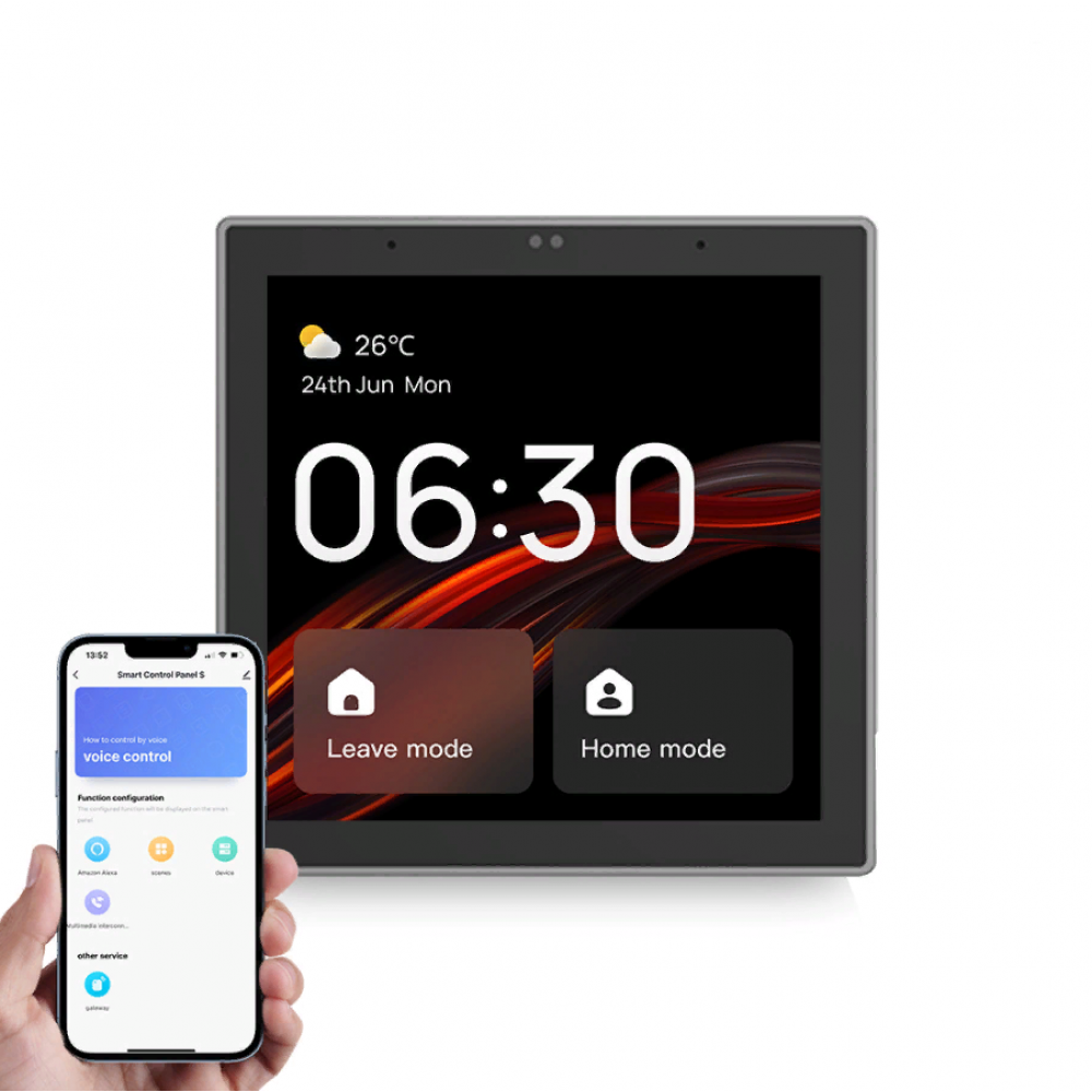 Умная WIFI Zigbee сенсорная панель управления умным домом Terem Techno от Tuya / Smart Life / Digma