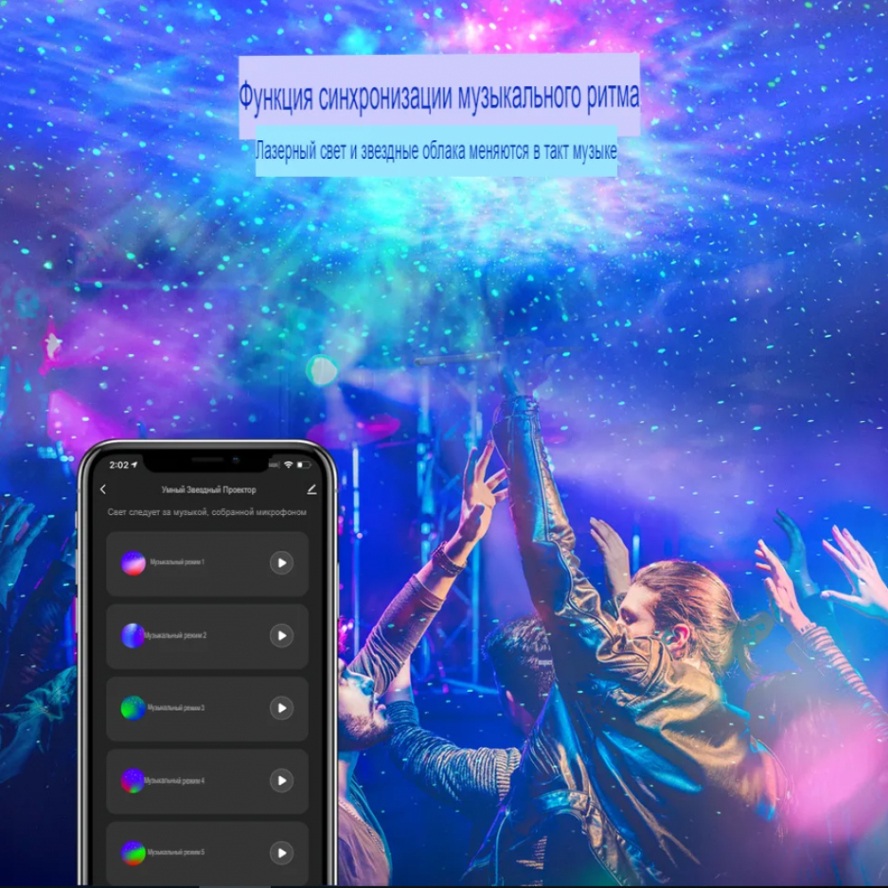 Умный WiFi лазерный проектор звездное небо с Алисой Terem Techno с  голосовым управлением для дома Tuya / Smart Life / Digma и детский подарок  для подростков купить