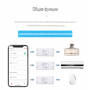 Умное WIFi реле беспроводной выключатель Tuya с Алисой от Яндекса дистанционное управление  для умного дома белый с голосовым управлением