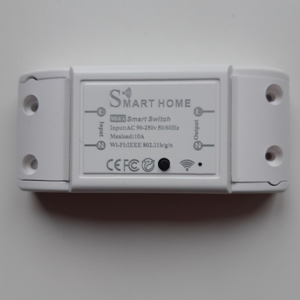 Умное WIFi реле беспроводной выключатель Tuya с Алисой от Яндекса дистанционное управление  для умного дома белый с голосовым управлением