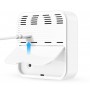 Умный датчик температуры и влажности WiFi Tuya для умного дома с дистанционным управлением белый работает без шлюза