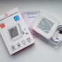 Умный датчик температуры и влажности WiFi Tuya для умного дома с дистанционным управлением белый работает без шлюза