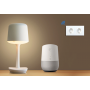 Умная двойная встроенная розетка Tuya для Алисы Яндекса WiFi 16А с таймером стеклянная белая с голосовым управлением умным домом