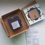 Умная встроенная розетка с Алисой от Яндекс Tuya WiFi 16А с таймером стеклянная белая с голосовым управлением умным домом