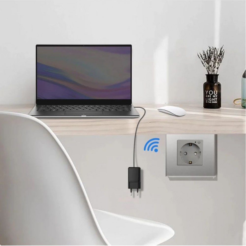 Умная WiFi встроенная розетка Tuya с Яндекс Алисой  WiFi 16А с таймером стеклянная серая с голосовым управлением умным домом с заземлением