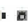 Умная встроенная розетка с Алисой от Яндекс Tuya WiFi 16А с таймером стеклянная золотая с голосовым управлением умным домом