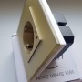 Умная встроенная розетка с Алисой от Яндекс Tuya WiFi 16А с таймером стеклянная золотая с голосовым управлением умным домом