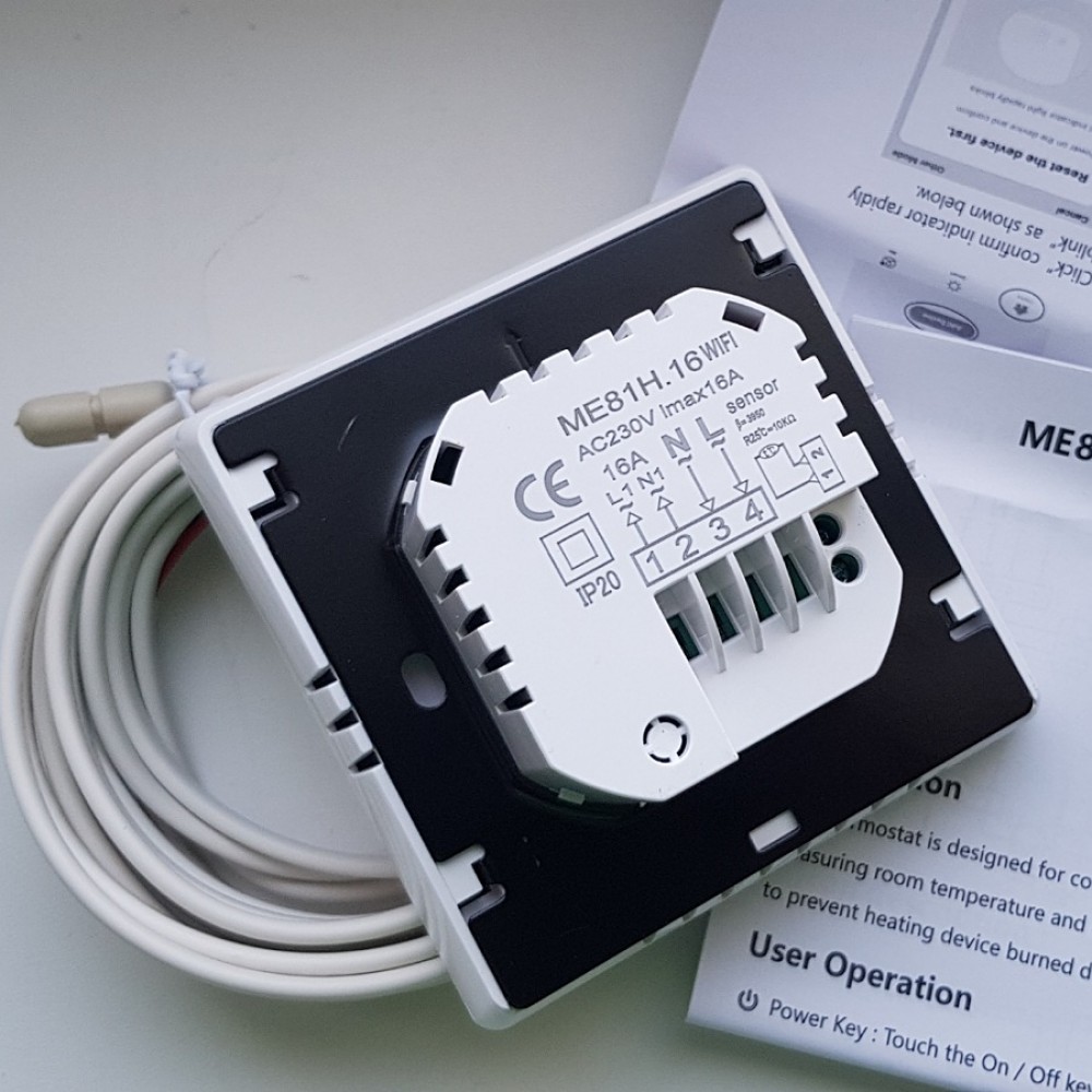 Умный Wifi Терморегулятор Термостат Для Теплого Пола Tuya С Алисой.