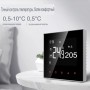 Сенсорный терморегулятор термостат Terem Techno  для теплого пола черный-белый