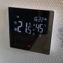 Умный wifi терморегулятор термостат для теплого пола Tuya с Алисой Яндекс голосовое управление для умного дома черный с белыми рамками