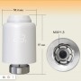 Умный WiFi терморегулятор для радиатора отопления с Алисой Яндекс Tuya с ЖК дисплеем беспроводной термостат на батарею с голосовым управлением