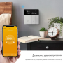 Умный WiFi терморегулятор термостат с Алисой для теплого пола Tuya c голосовым управлением для умного дома серый