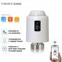 Умный wifi терморегулятор термостат для радиатора с ЖК дисплеем беспроводной Tuya с голосовым управлением подходит на все радиаторы отопления