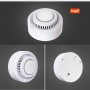 Умный беспроводной  WiFi датчик дыма Tuya дистанционное управление для умного дома белый со встроенной сиреной