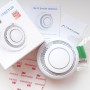Умный беспроводной  WiFi датчик дыма Tuya дистанционное управление для умного дома белый со встроенной сиреной