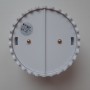 Умный беспроводной WiFi датчик протечки воды Tuya дистанционное управление от для умного дома белый со встроенной сиреной