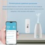 Умный беспроводной WiFi датчик температуры и влажности Tuya дистанционное управление для умного дома белый работает без шлюза
