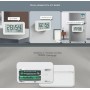 Умный беспроводной WiFi датчик температуры и влажности Tyua дистанционное управление с часами для умного дома белый с магнитом
