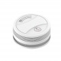Умный беспроводной  WiFi датчик дыма Tuya дистанционное управление для умного дома белый с сиреной