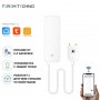 Умный датчик протечки воды WiFi Tuya для умного дома с дистанционным управлением белый