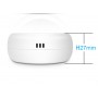 Умный датчик температуры и влажности WiFi Tuya для умного дома с дистанционным управлением круглый белый работает без шлюза