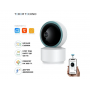 Умная беспроводная IP видеокамера Tuya Smart WiFi для видеонаблюдения поворотная на 360гр карта до 128гбс датчиком движения ночной режим