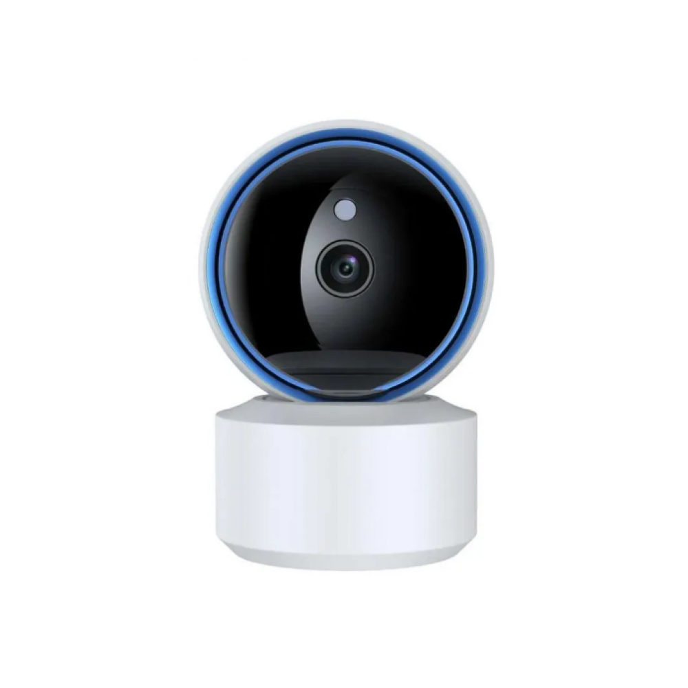 Умная беспроводная IP видеокамера Tuya Smart WiFi для видеонаблюдения поворотная на 360гр карта до 128гбс датчиком движения ночной режим