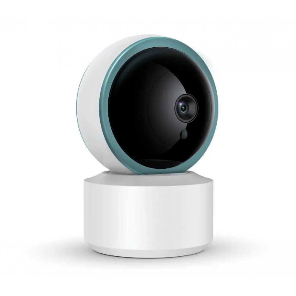 Умная беспроводная IP видеокамера Tuya Smart WiFi для видеонаблюдения поворотная на 360гр карта до 128гбс датчиком движения ночной режим
