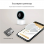 Умная беспроводная IP видеокамера Tuya Smart WiFi для видеонаблюдения поворотная на 360гр карта до 128гбс датчиком движения ночной режим