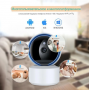 Умная беспроводная IP видеокамера Tuya Smart WiFi для видеонаблюдения поворотная на 360гр карта до 128гбс датчиком движения ночной режим