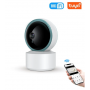Умная беспроводная IP видеокамера Tuya Smart WiFi для видеонаблюдения поворотная на 360гр карта до 128гбс датчиком движения ночной режим