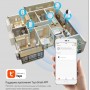 Умная беспроводная IP видеокамера Tuya WiFi для видеонаблюдения поворотная на 355 гр карта до 128 гб с датчиком движения ночной режим